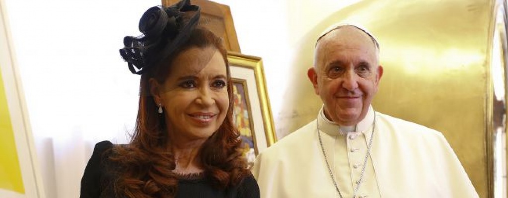 Cristina se reuni� con el Papa en el Vaticano