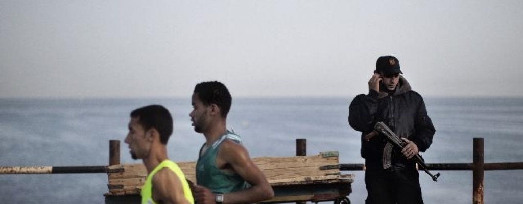 Palestinos e israel�es corren juntos en Jerusal�n