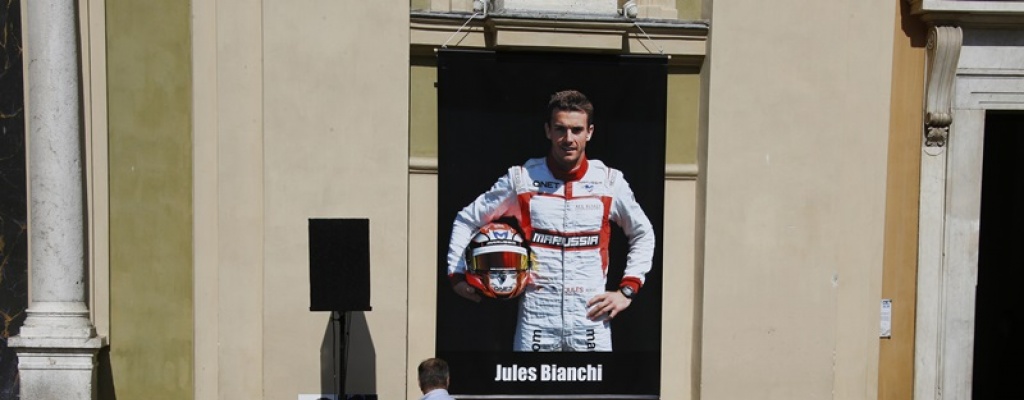 F�rmula Uno despidi� a Jules Bianchi con funeral en Niza