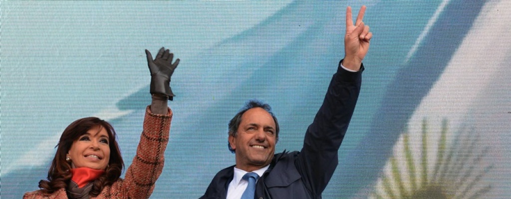 Cristina Fern�ndez respald� a Scioli en acto electoral