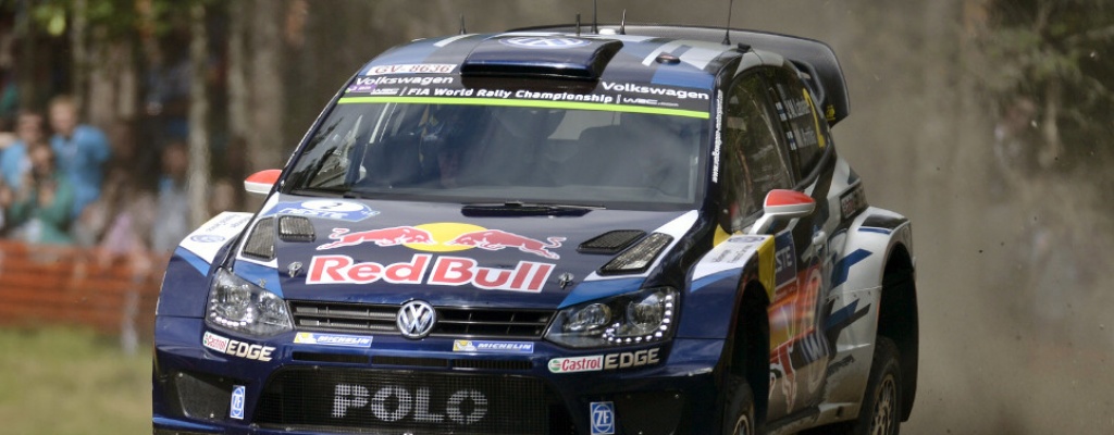 Gan� Latvala en el Rally de Finlandia