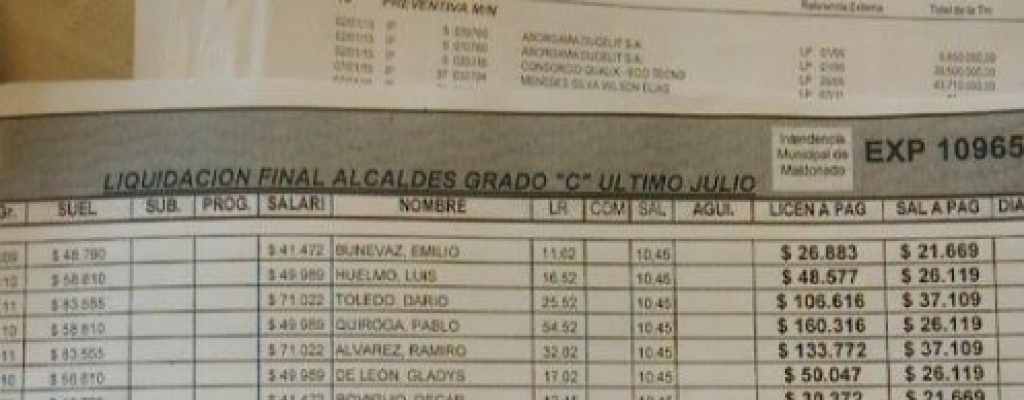 Ex jerarcas del FA reclaman a la Intendencia de Maldonado pago por 600 mil dlares