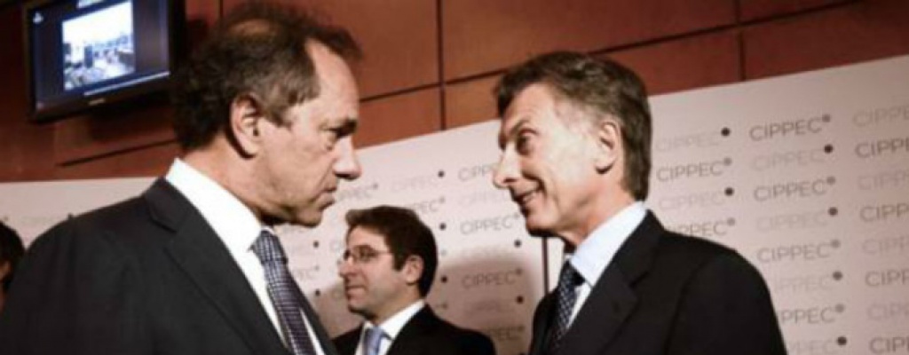 Macri y Scioli polemizan por impuesto agrcola en Argentina