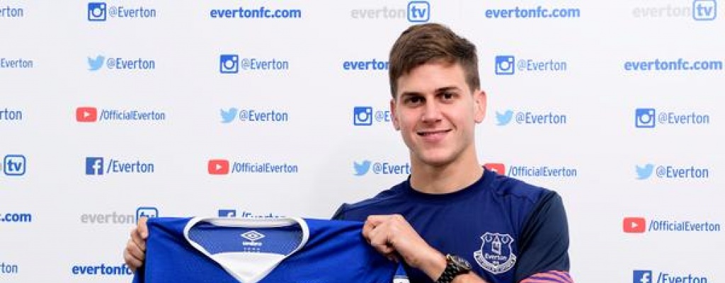 Leandro Rodrguez fue presentado como nuevo jugador del Everton