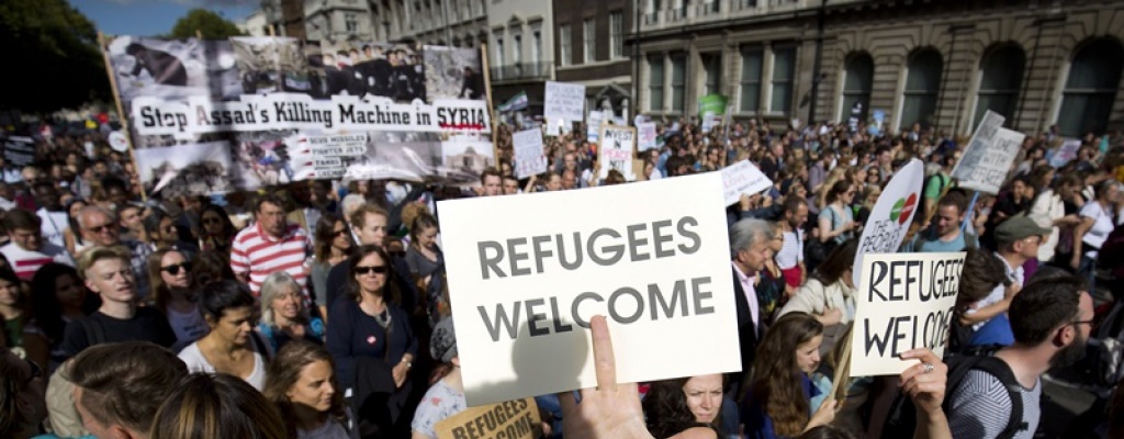 Manifestaciones en toda Europa en defensa de la llegada de refugiados