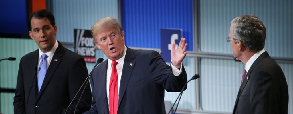 Trump ante sus rivales en la interna republicana en nuevo debate