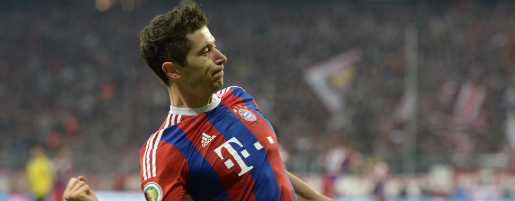 Lewandowski destroza al Wolsburgo con cinco goles en nueve minutos 