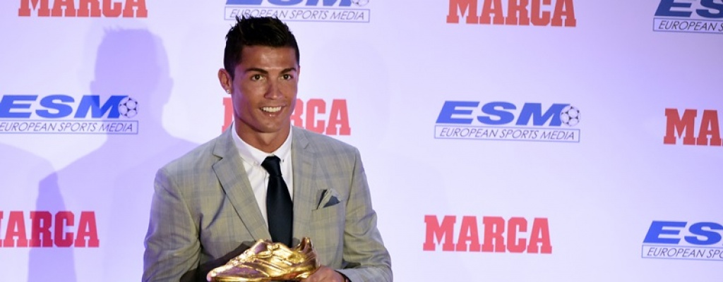 Cristiano Ronaldo recibi su cuarta Bota de Oro y apuesta por ms