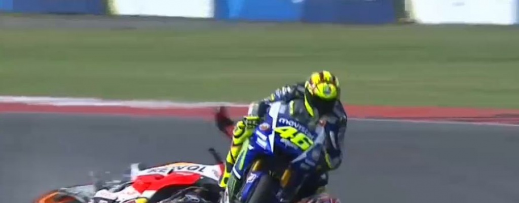 Valentino Rossi recurre sancin por patada a Mrquez ante el TAS