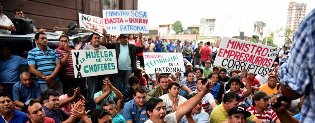 Transportistas paralizaron Asuncin dos das en reclamo de mejoras salariales