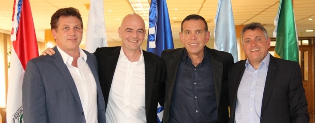 Candidato a presidente de FIFA se reuni� con autoridades de Conmebol