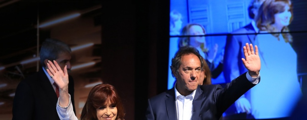 Cristina Fernndez en acto con Scioli compar a Macri con De la Ra