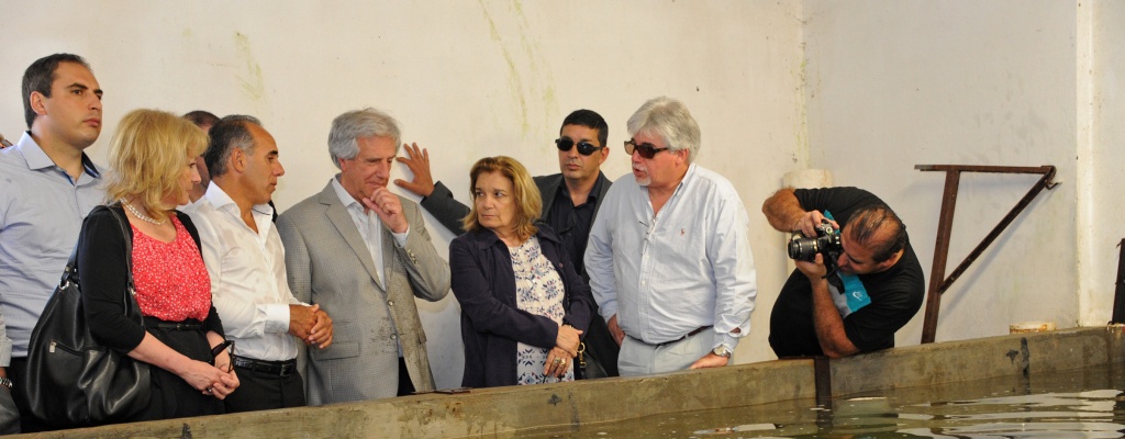 Vzquez visit criadero de esturiones en Durazno y elogi a las empresas familiares