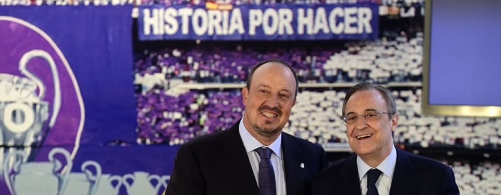 Presidente del Real Madrid brind su confianza a Rafa Bentez