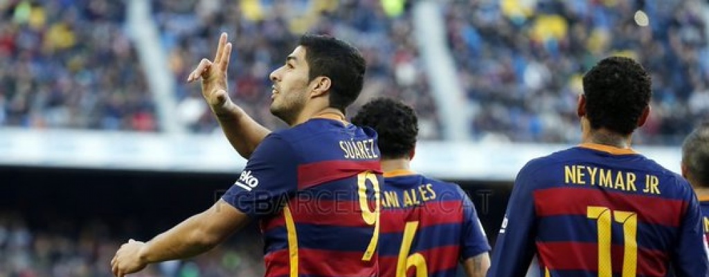 Nuevo gol de Su�rez en goleada del Barcelona sobre Real Sociedad
