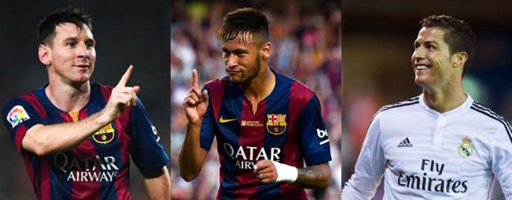 Messi, Cristiano Ronaldo y Neymar finalistas por el Baln de Oro 2015