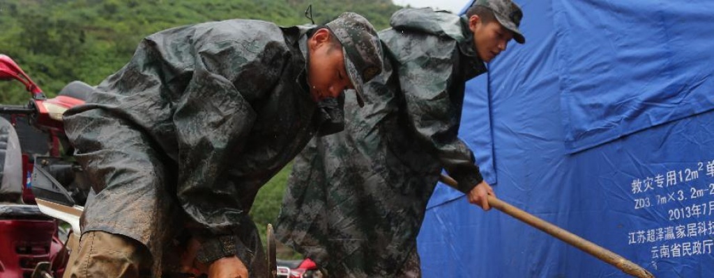 Aguaceros azotar�n regi�n de Yunnan afectada por sismo