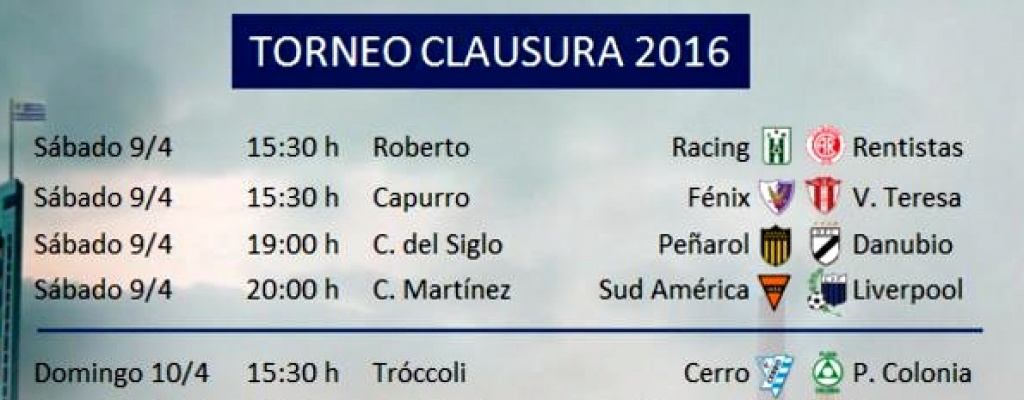 Clausura: Pearol- Danubio es el destacado de hoy