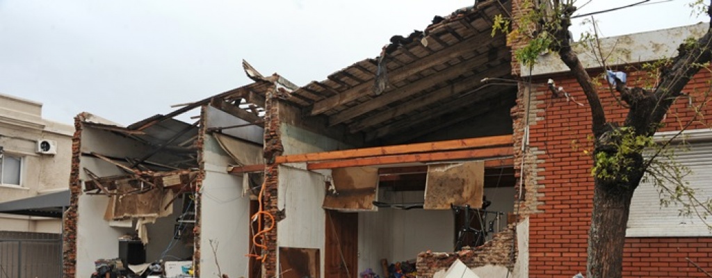 Imgenes del destrozo ocasionado por el tornado en Dolores