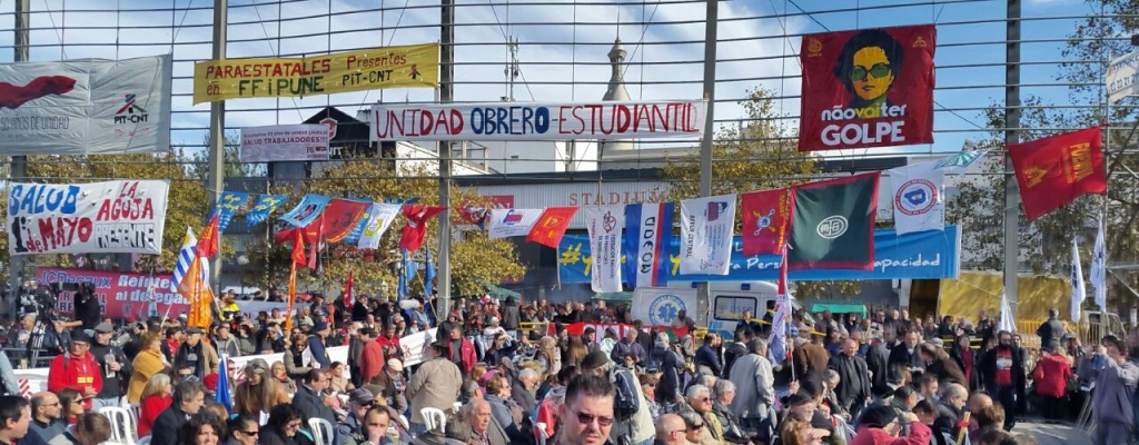 Con crticas y propuestas, el PIT-CNT cerr su acto de 1ro de mayo