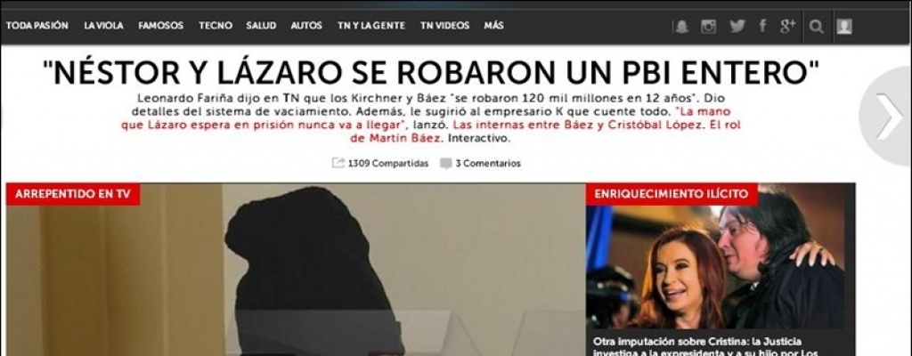 Fari�a: "Se robaron 120 mil millones en 12 a�os" 