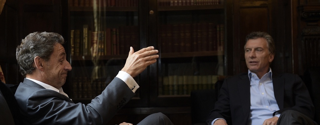 Macri analiza con Sarkozy situacin internacional