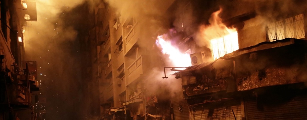 Al menos 81 heridos leves en un incendio en el centro de El Cairo