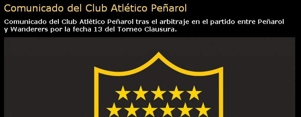 Pe�arol solicit� la suspensi�n del juez Andr�s Cunha de la Copa Am�rica