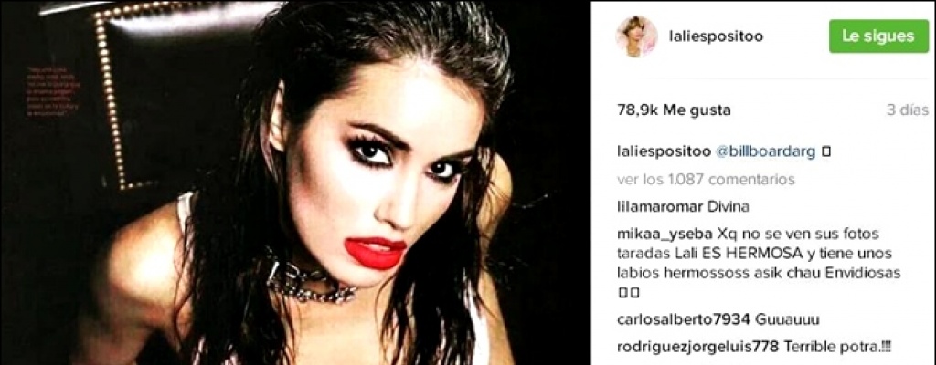 Lali Esp�sito en portada hot de revista argentina
