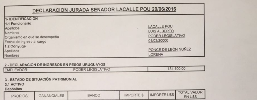 Luis Lacalle Pou y Pedro Bordaberry presentaron su declaraci�n jurada de bienes 