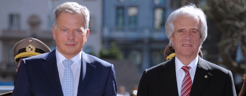 V�zquez recibi� a su par de Finlandia, Sauli Niinist�