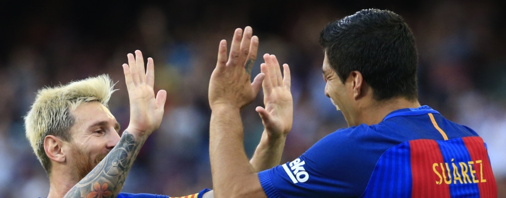 Triplete de Su�rez en inicio de liga espa�ola 