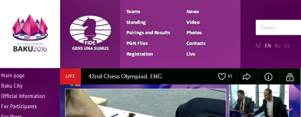 Dubitativo comienzo de Uruguay en Olimp�adas de Ajedrez en Baku