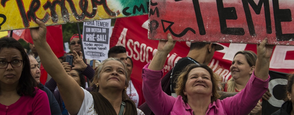 Protestas contra Temer en la fiesta patria brasile�a y en Maracan� 