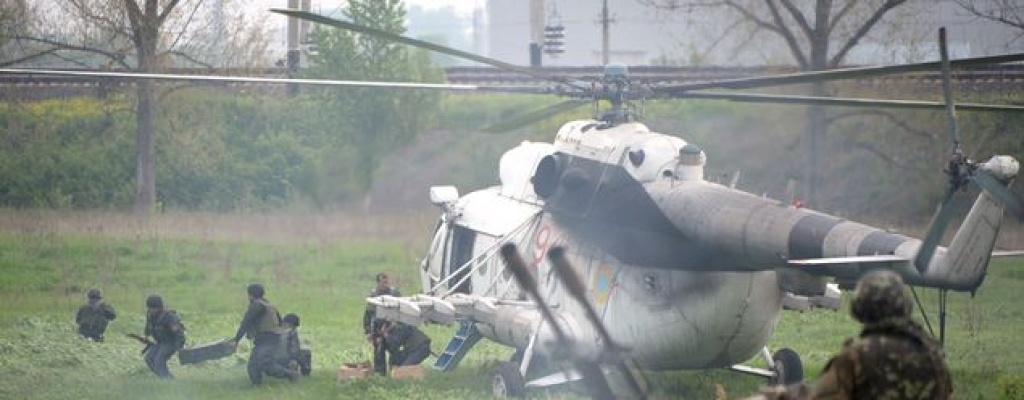 Separatistas ucranianos derribaron helic�ptero en Kiev y muri� la tripulaci�n