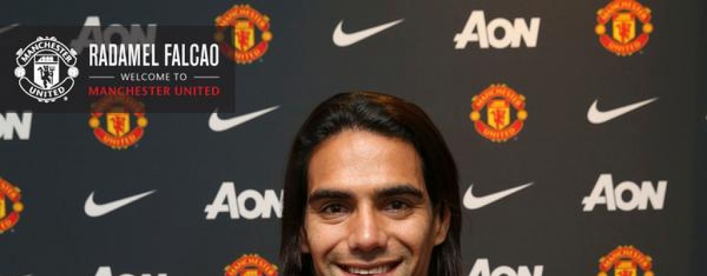Falcao fue presentado y dijo que es un sue�o jugar en el Manchester Utd