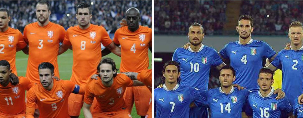 Italia derrota 2-0 a una Holanda con diez en amistoso