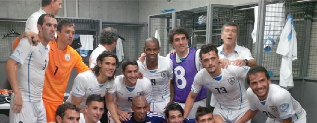 Jugadores celestes celebraron el triunfo en las redes sociales