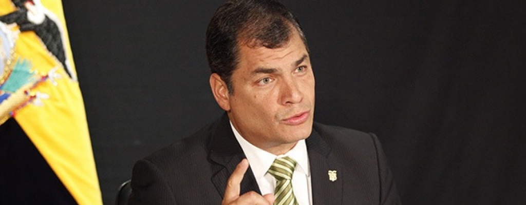 Correa convoca manifestaci�n paralela a protesta opositora en Ecuador