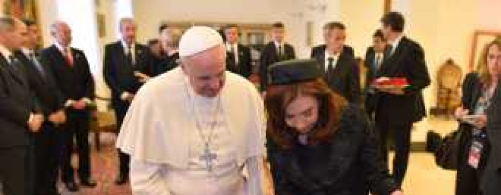 Cristina Fern�ndez viaj� a Roma para entrevista con Francisco