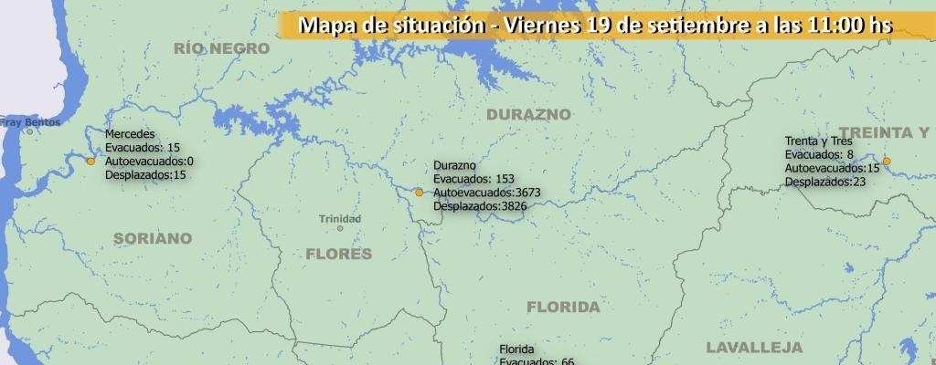 Creci� a 4.058 el n�mero de desplazados por las inundaciones en siete departamentos