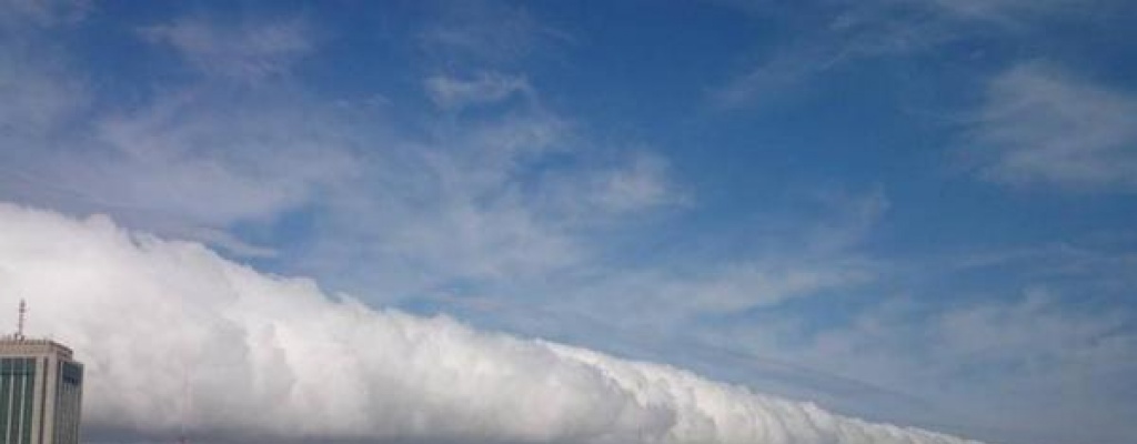Nube que se observ� en la costa anuncia frente fr�o y lluvias