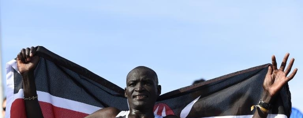 El keniano Kimetto logra el r�cord del mundo de marat�n en Berl�n