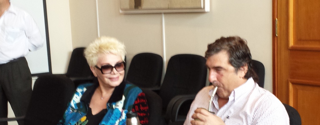 El intendente Botana le di� la bienvenida a Carmen Barbieri en Cerro Largo