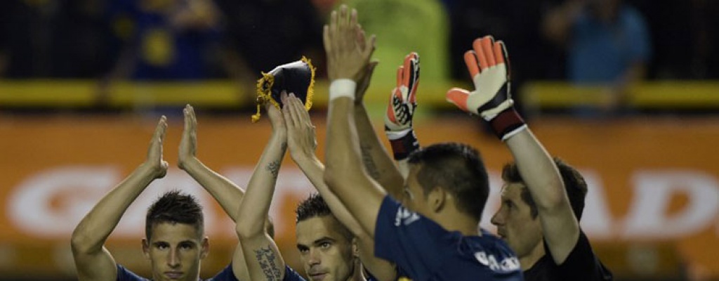 Boca logr� el triunfo sobre la hora ante Cerro Porte�o