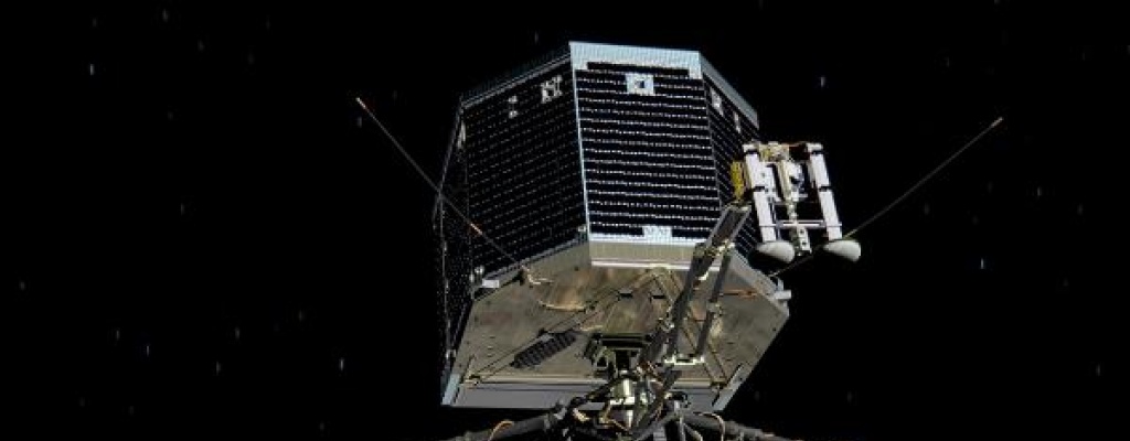 Robot Philae se dirige a posarse sobre un cometa