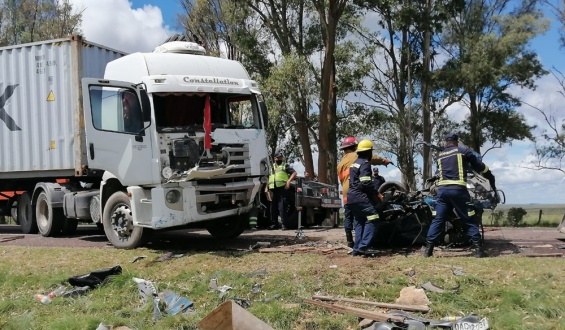 Una mujer de 68 a�os falleci� en un m�ltiple choque ocurrido en el km 274 de Ruta 5