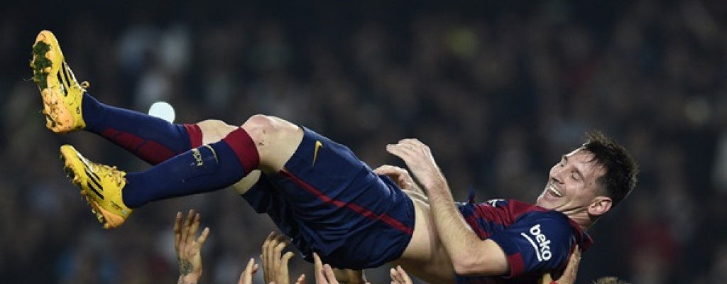 Triplete de Messi para ser el goleador histrico de la Liga Espaola