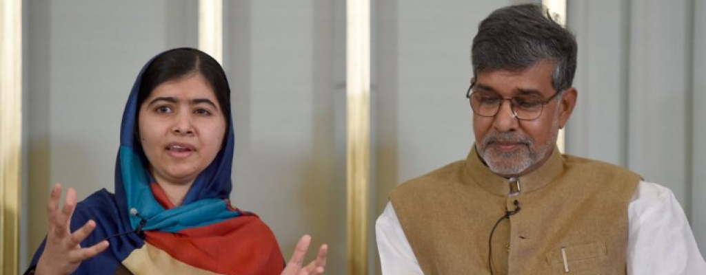 Malala Yousafzai y Satyarthi Kailash reciben el Nobel de la Paz 