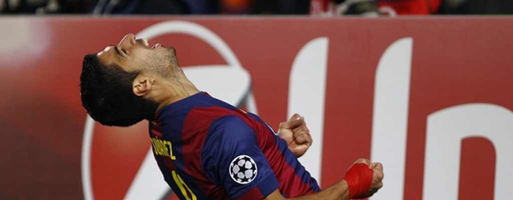 Gol de Surez para triunfo del Barcelona sobre PSG de Cavani